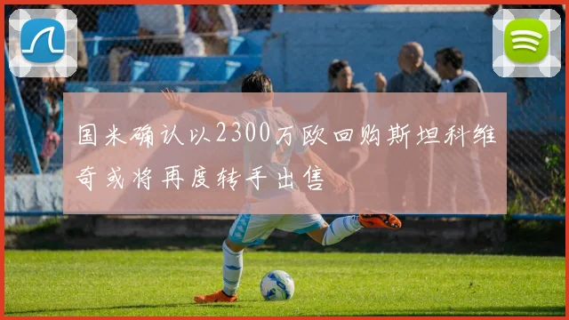 国米确认以2300万欧回购斯坦科维奇或将再度转手出售